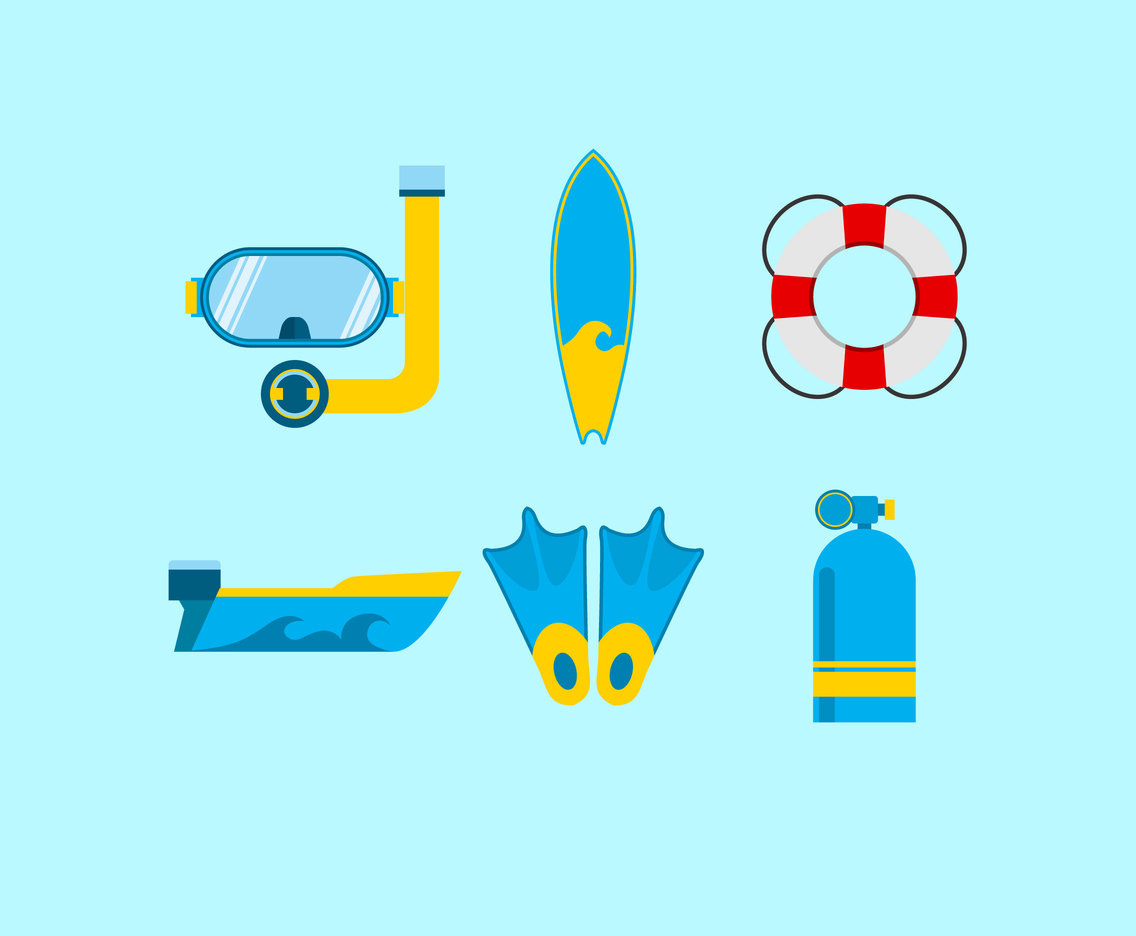 Water Sport Equipment Vector