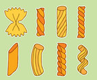 Hand Drawn Pasta Collection Vector