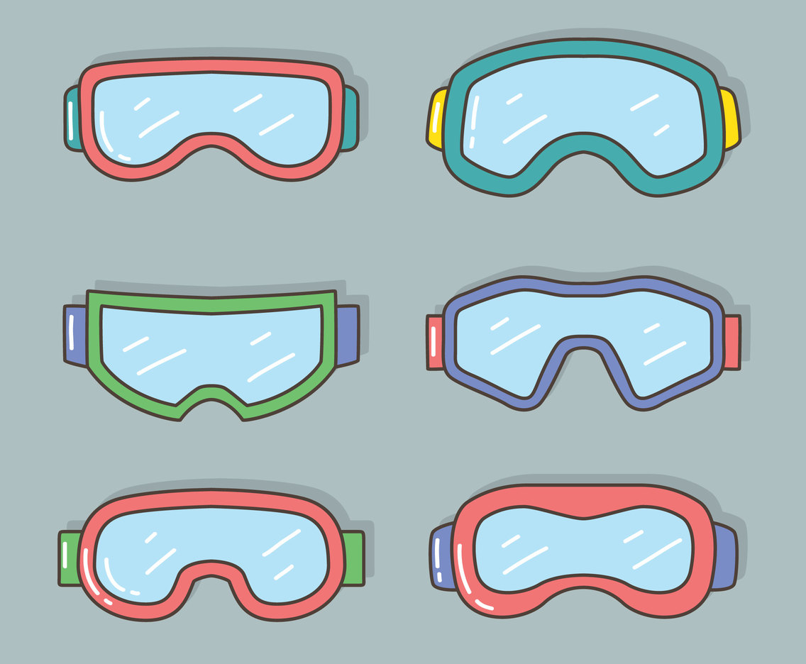 Goggles Collection Vector