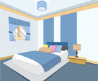 Bedroom Interior Vector
