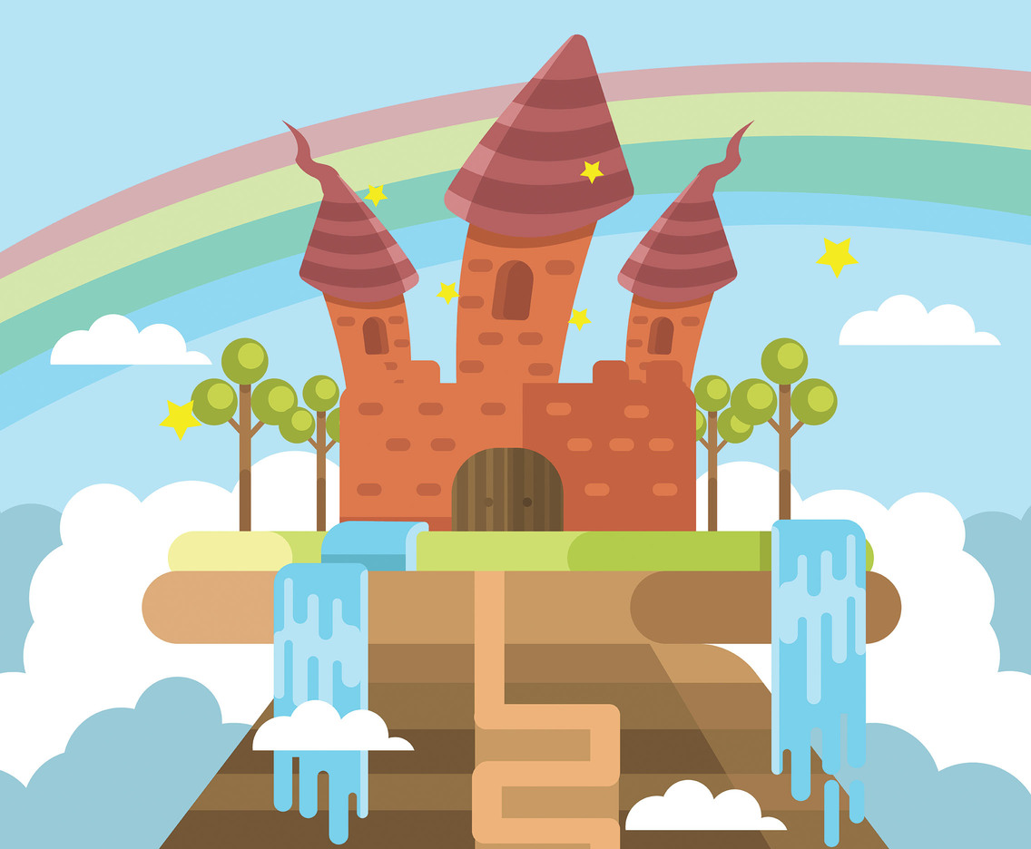 Wonderland Castle Vector