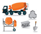 Concrete Making Tools Vector Pack