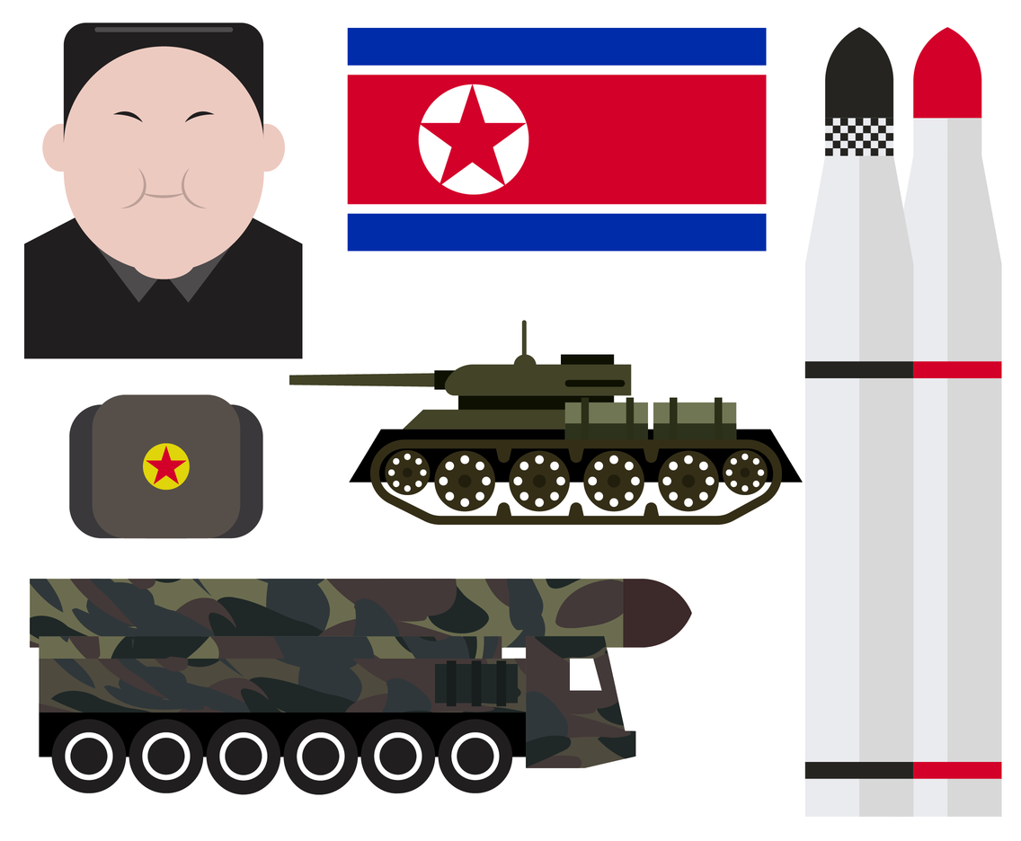 Free North Korea Vector
