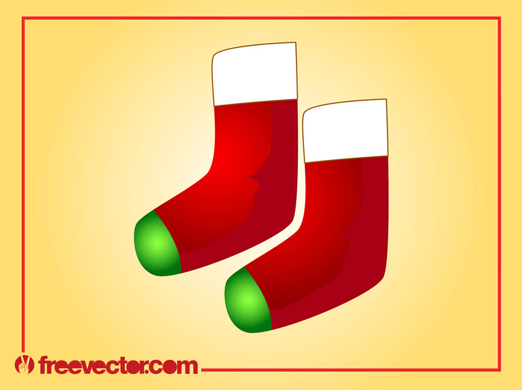 Christmas Boots Vector
