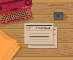 Old Telegram Machine Vector Pack Vector Art & Graphics | freevector.com
