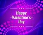 Free Vector Happy Valentine's Day Violet Background