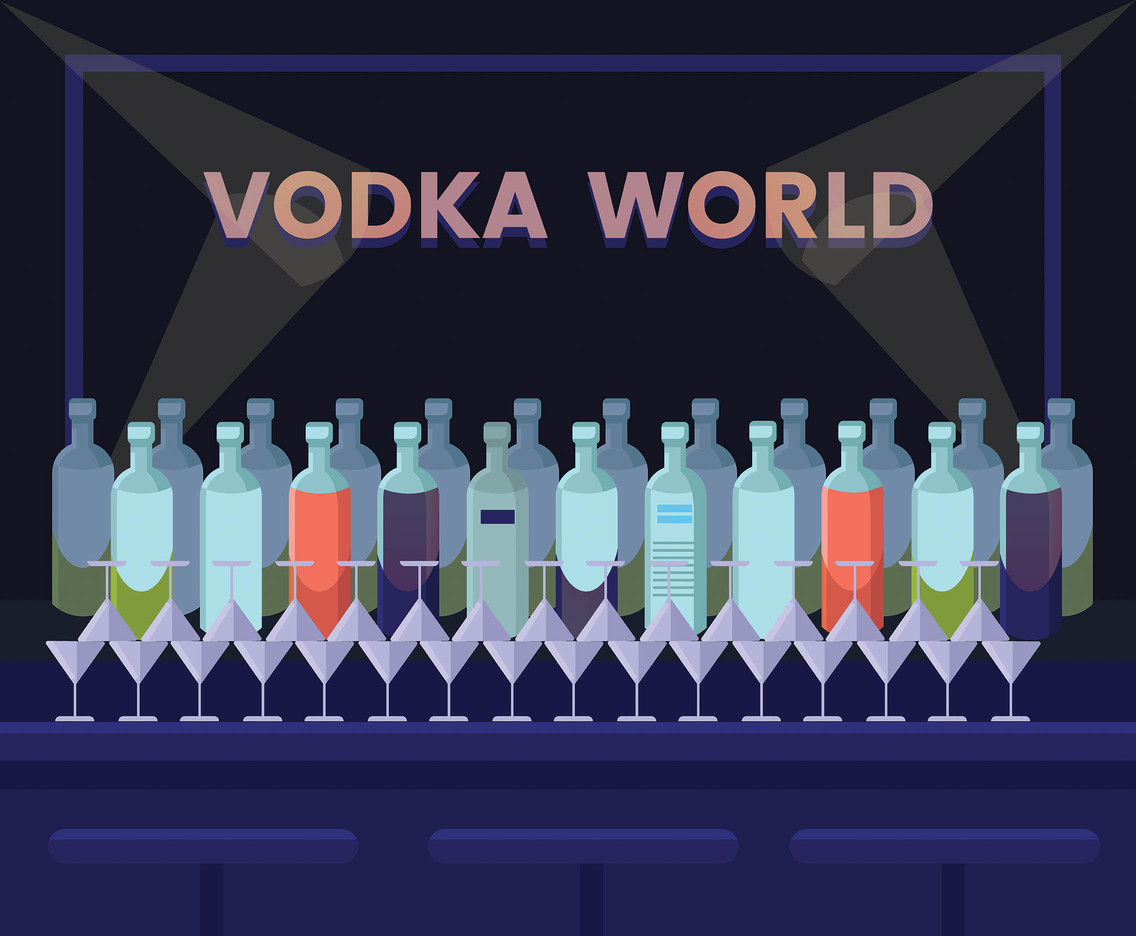 Vodka Bottles Vector