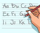 Alphabet Handwriting Vector