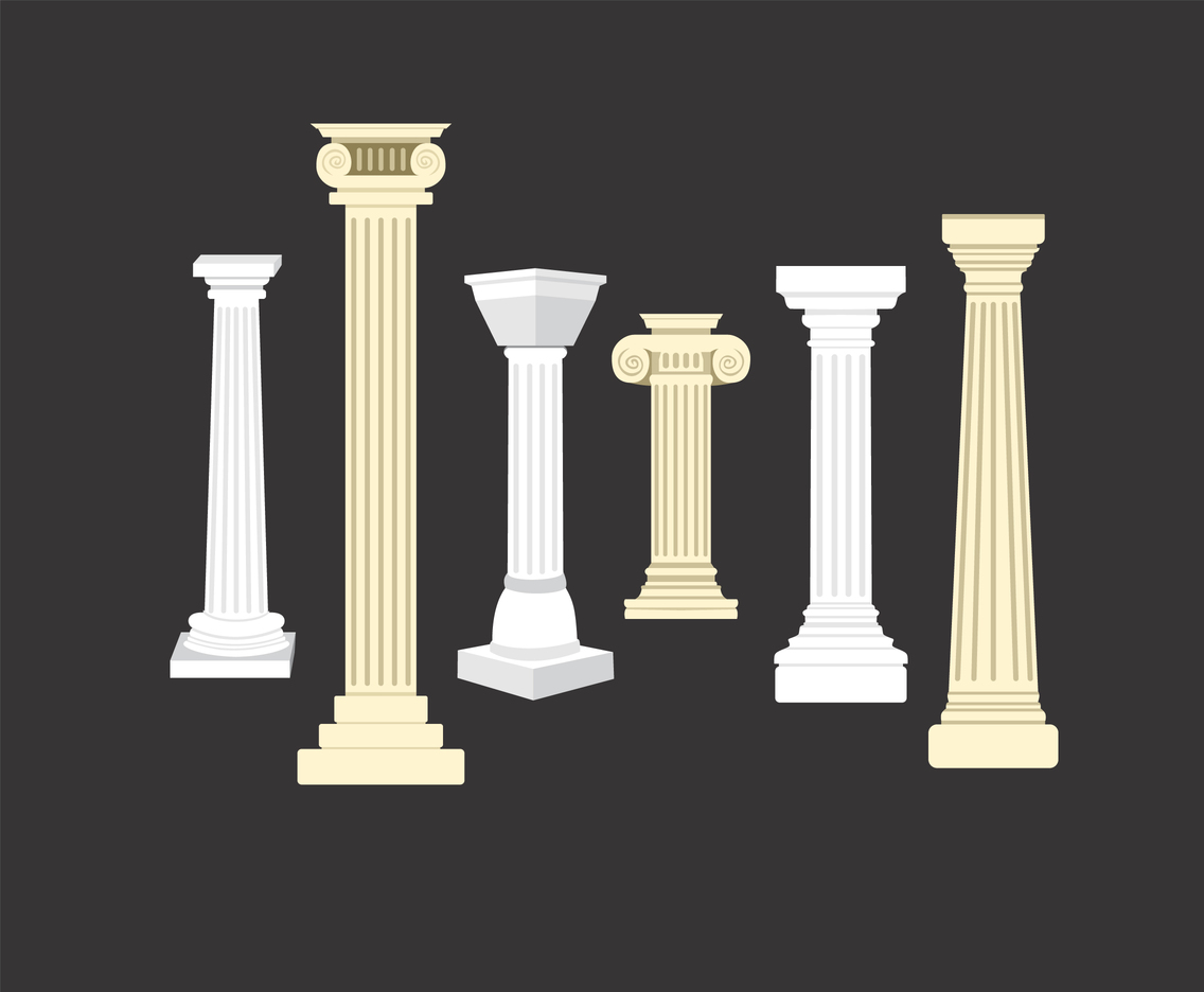Classic Pillars Vector