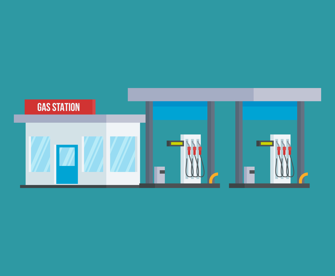 Unique Gas station Vectors