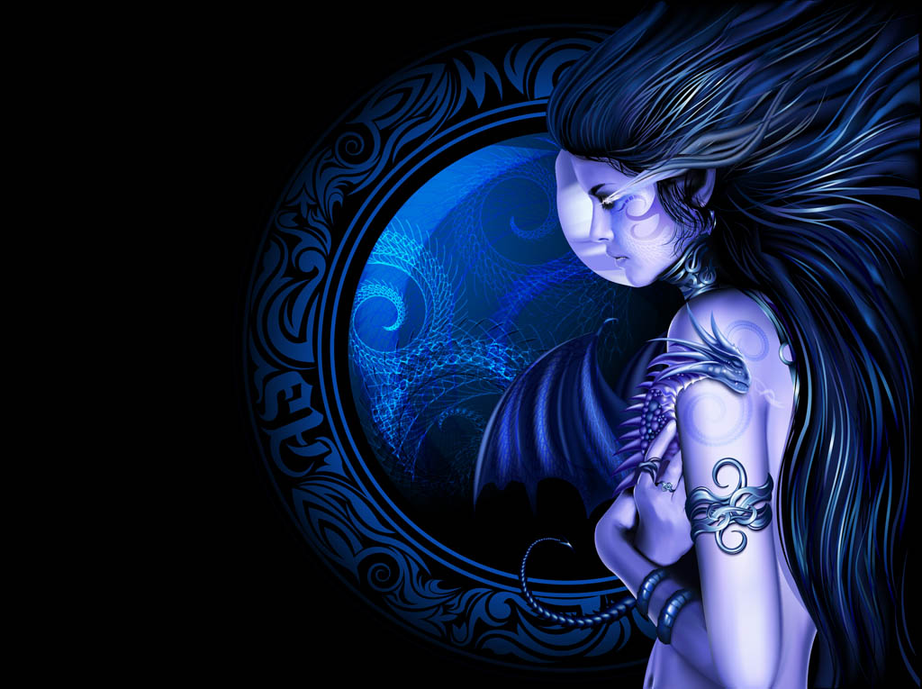 Girl And Dragon
