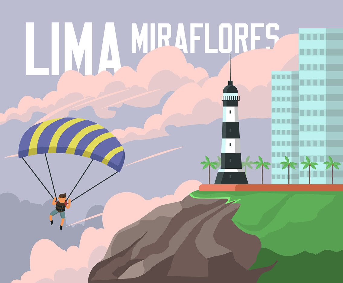 Miraflores of Lima Vector