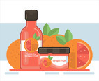 Grapefruit Soap Vector