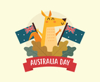 Kangaroo Celebrates Australia Day