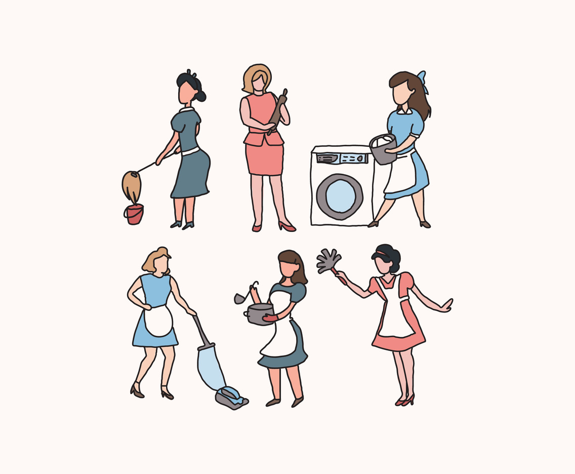 Vintage Housewife Doodles