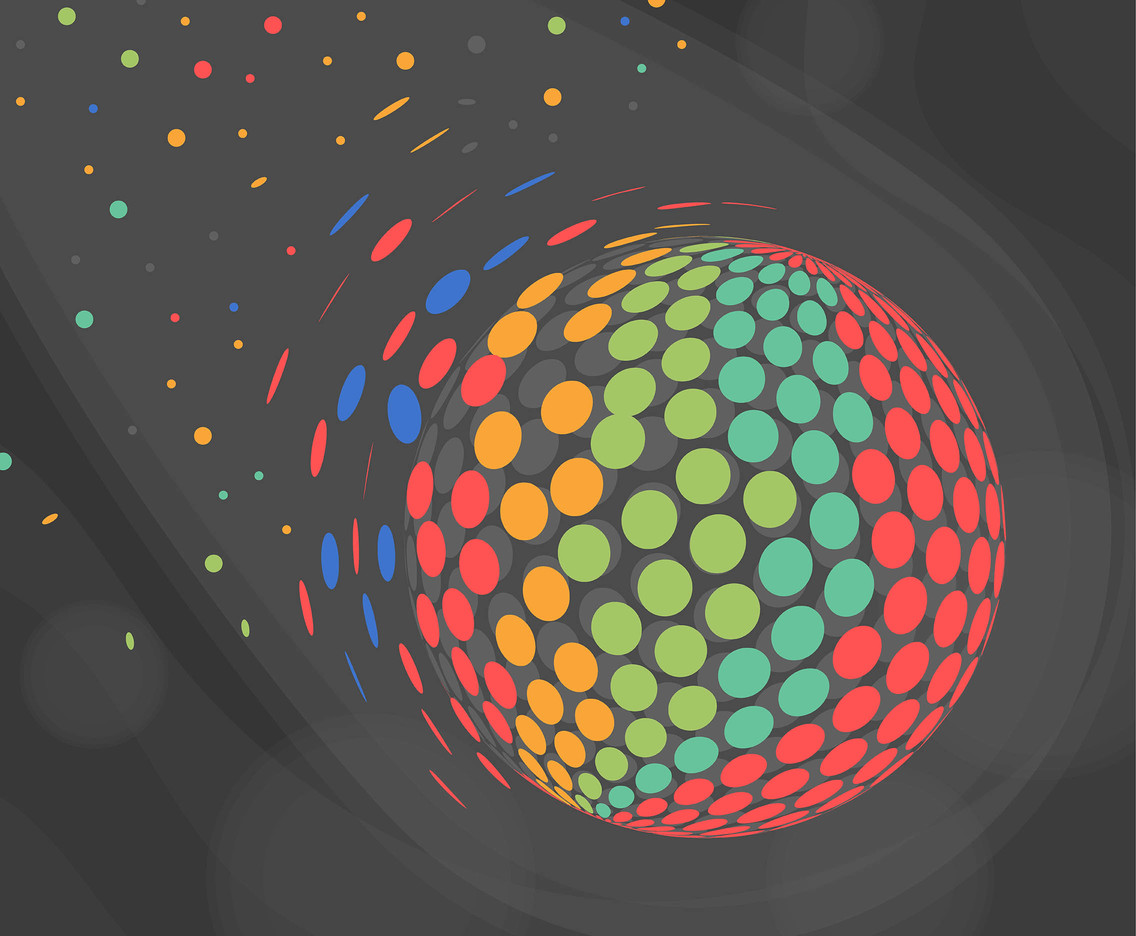 Colorful Particles Vector