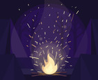 Campfire Particles Vector