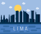 Lima Silhouette Skyline Vector