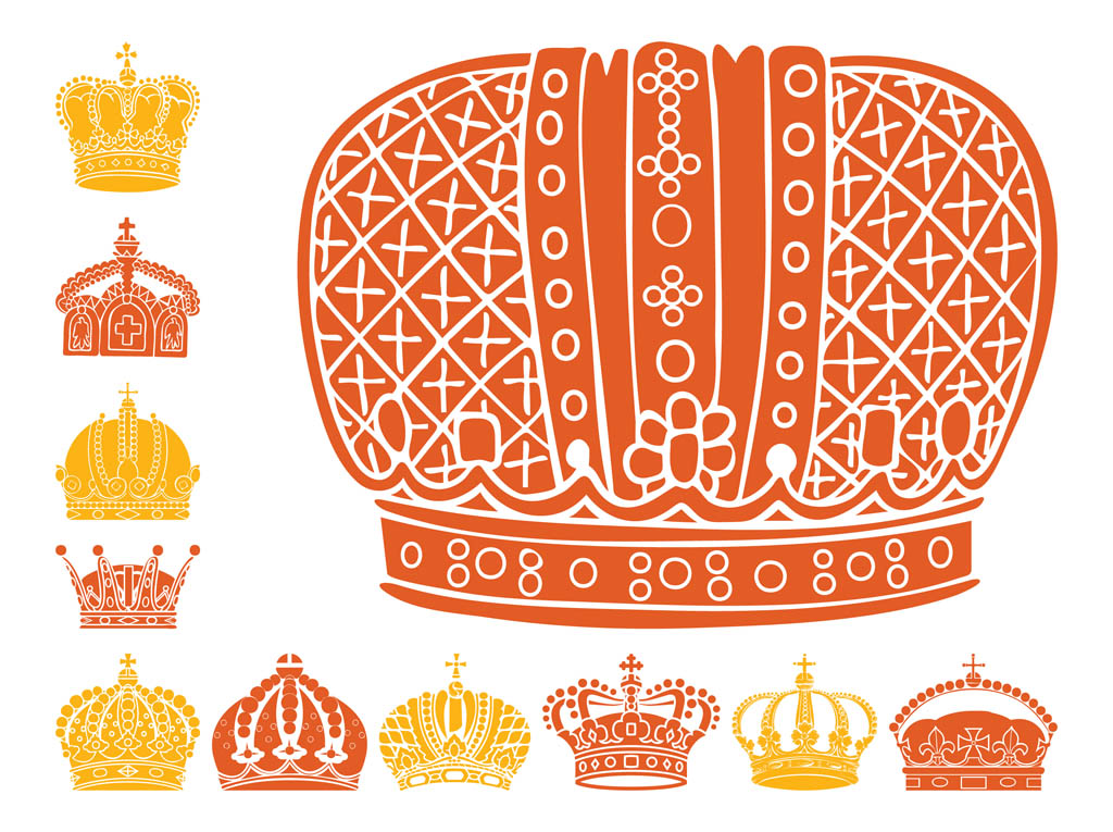 Crown Silhouettes Set