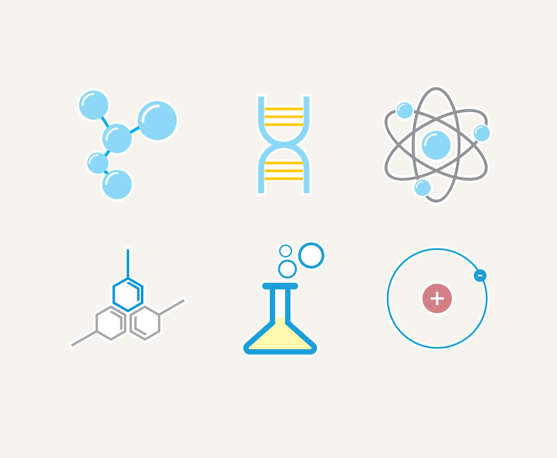 Chemistry Symbols Vector Vector Art & Graphics | freevector.com