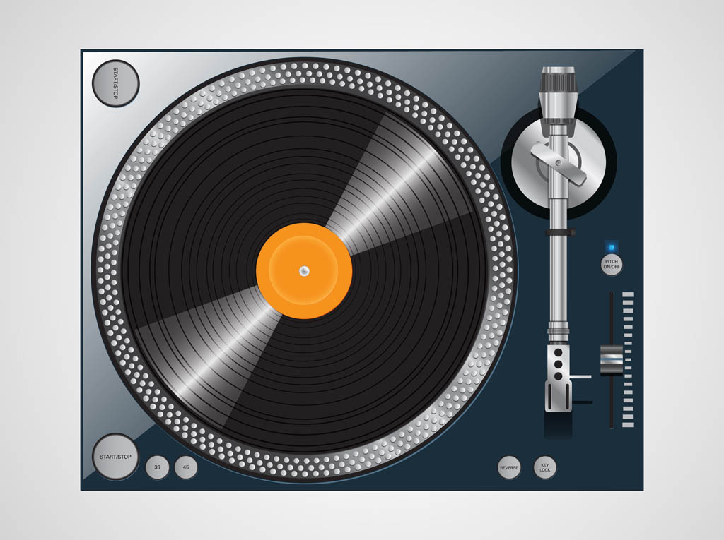 Free vector to design music, musical devices, vinyl records, retro gadgets,...