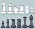 Chess Pieces Set Vector