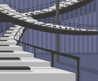 Piano Stairway Vector