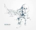 Woman Particles Vector