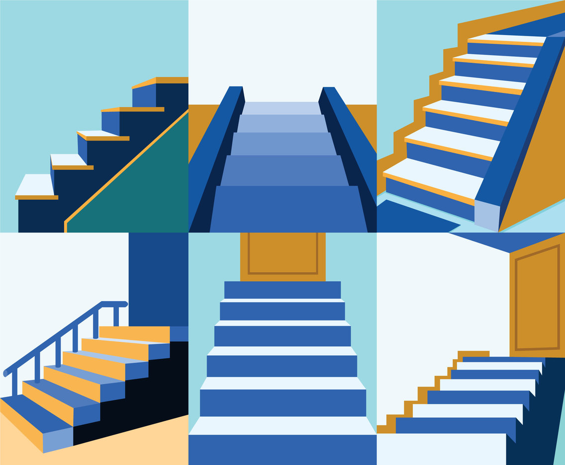 Stairways Illustration Vector