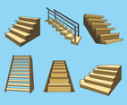 Wooden Stairs Vector