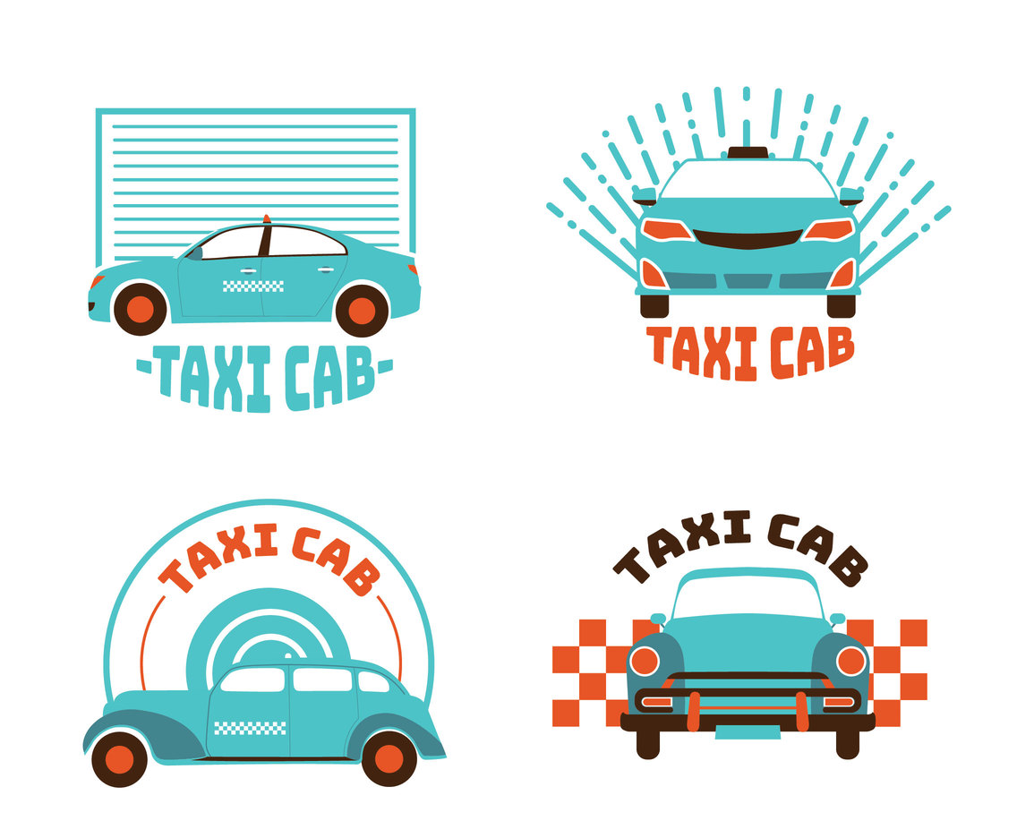 Taxi Cab Logo Vector Pack