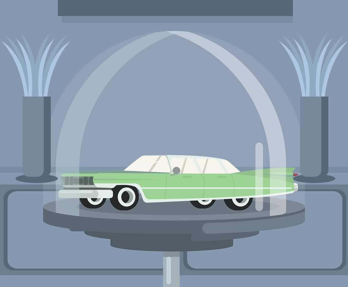 Sedan in Display Vector