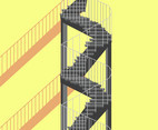 Concrete Stairway Vector
