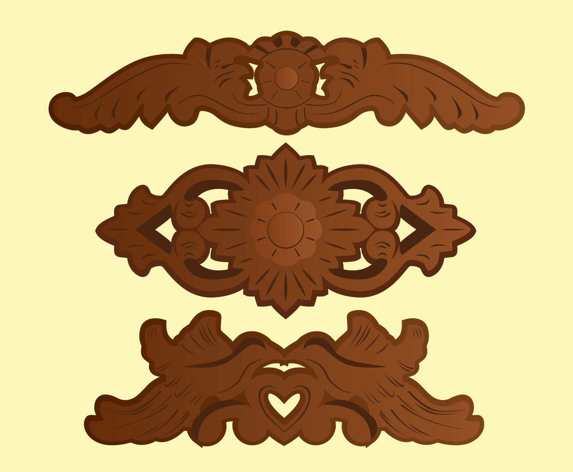 Indonesian Woodcarving Vector Pack