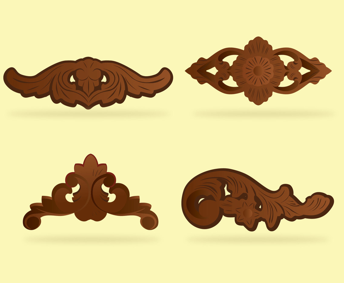 Indonesian Woodcarving Vector Pack