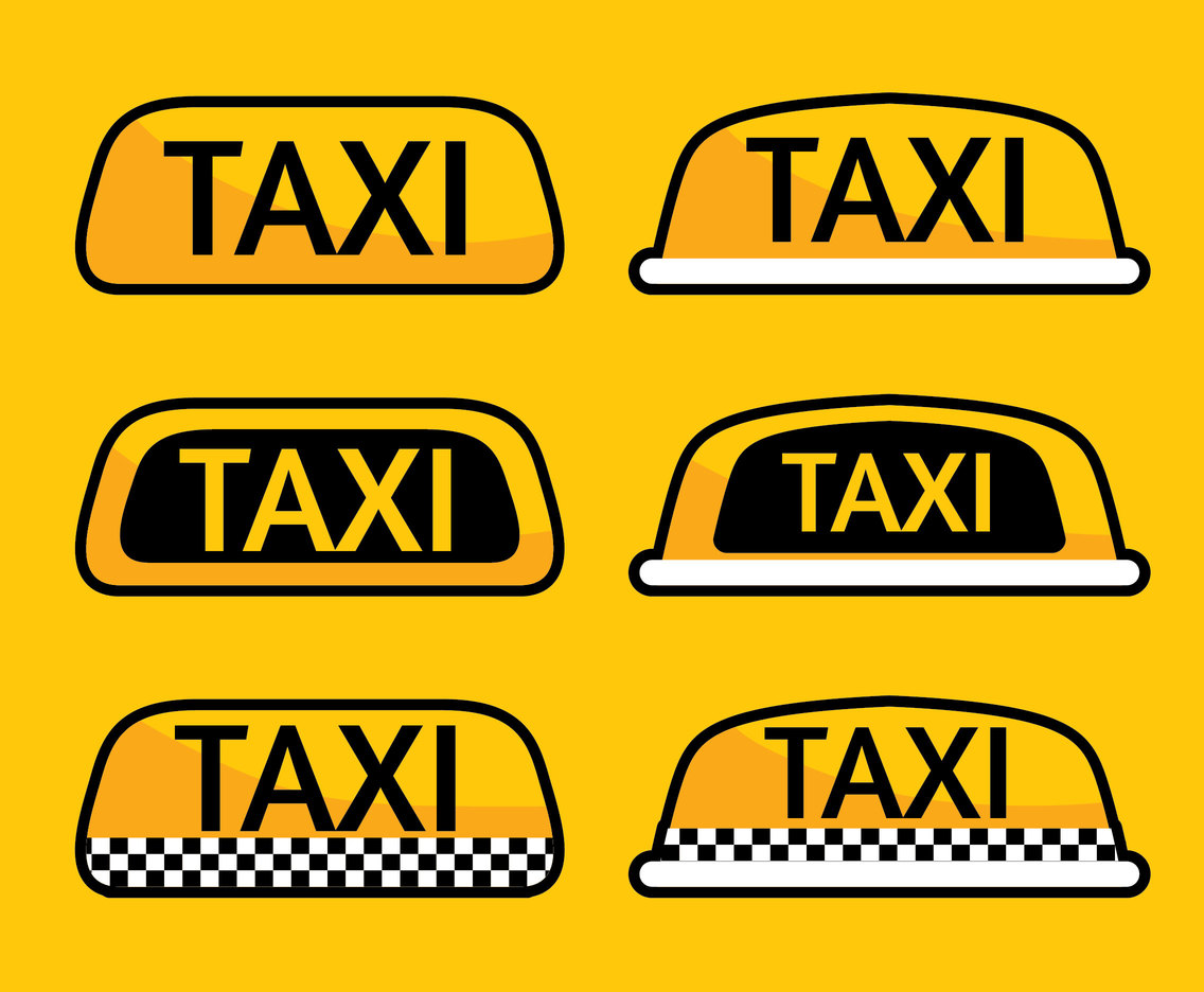 Taxi Cab Collection Vector