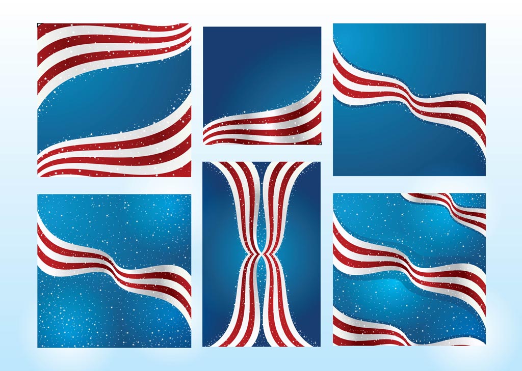 American Flag Vectors