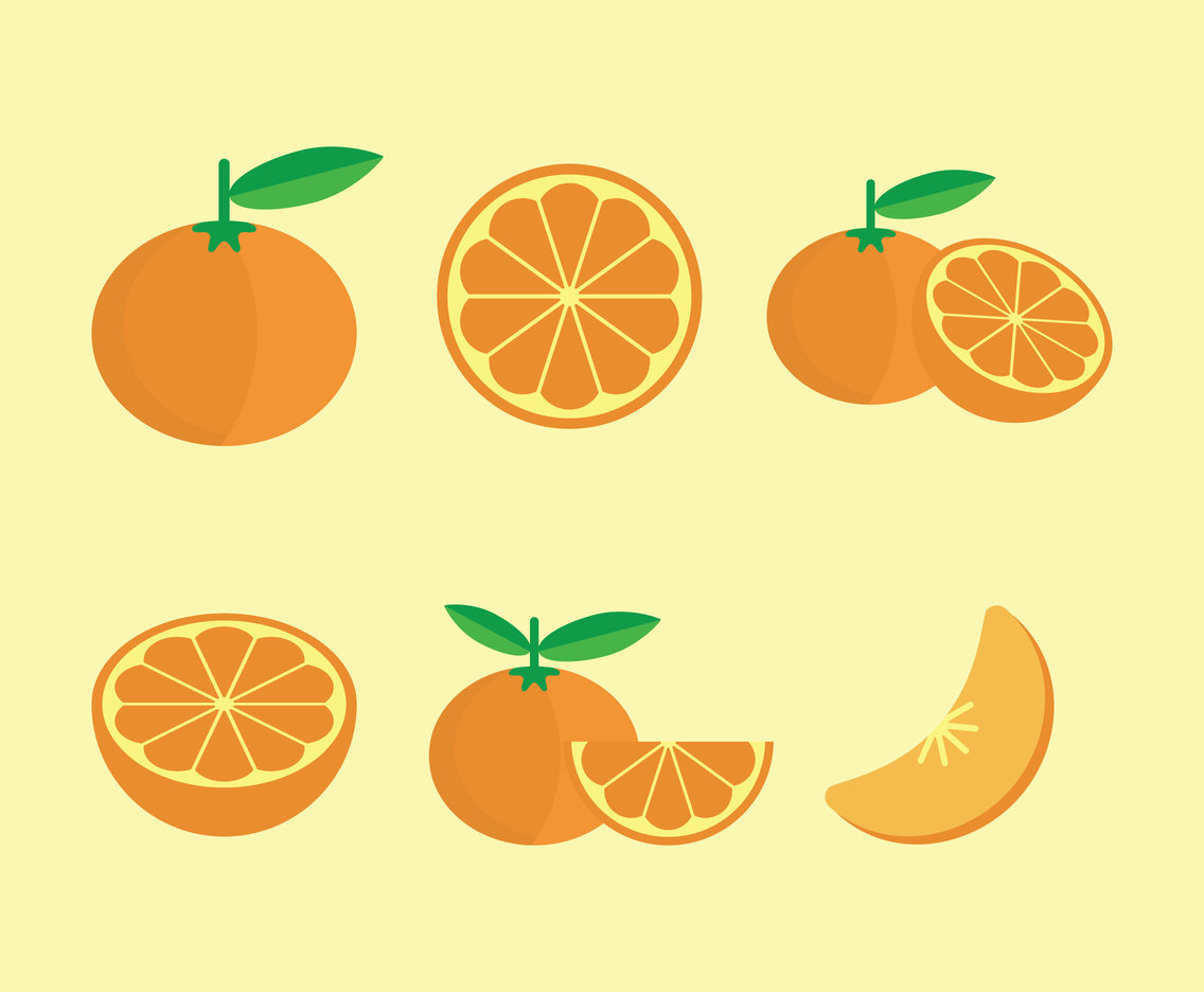 Tangerine Fruits Vector
