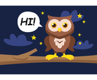 Brown Owl Say Hi