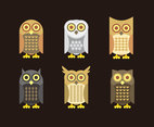 Night Owl Cartoons Vector