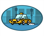 Taxi Cab Vector in Thick Lines