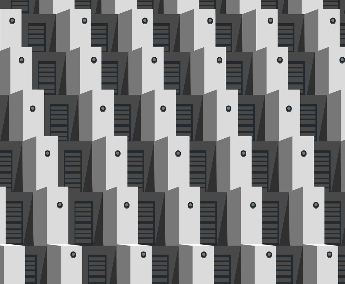 Urban Geometric Illustration Vector