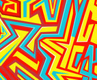 Electric Color Urban Pattern Vector