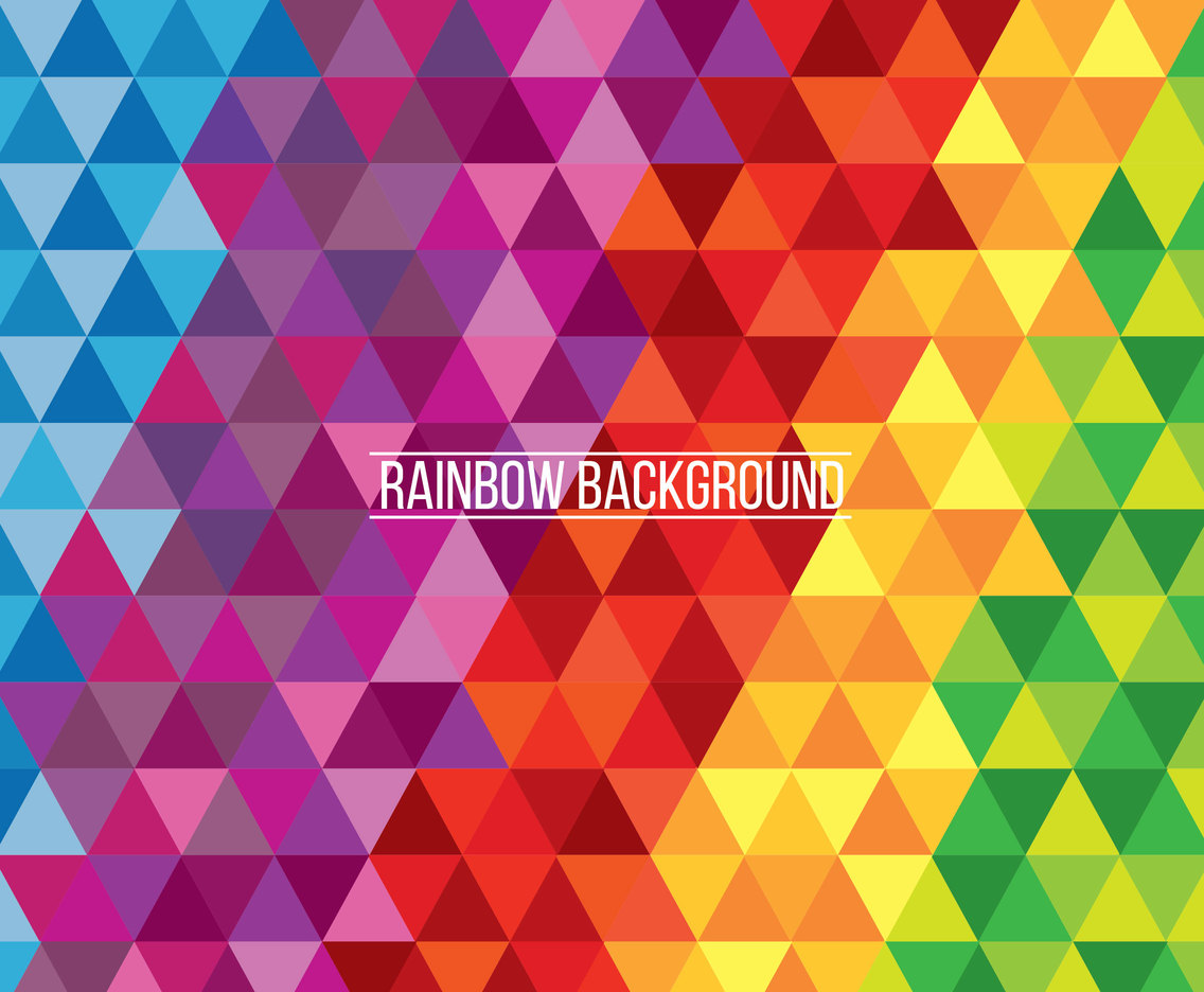 Mozaik Rainbow Background Vector