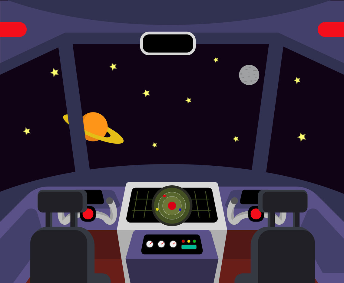Space Travel Vector
