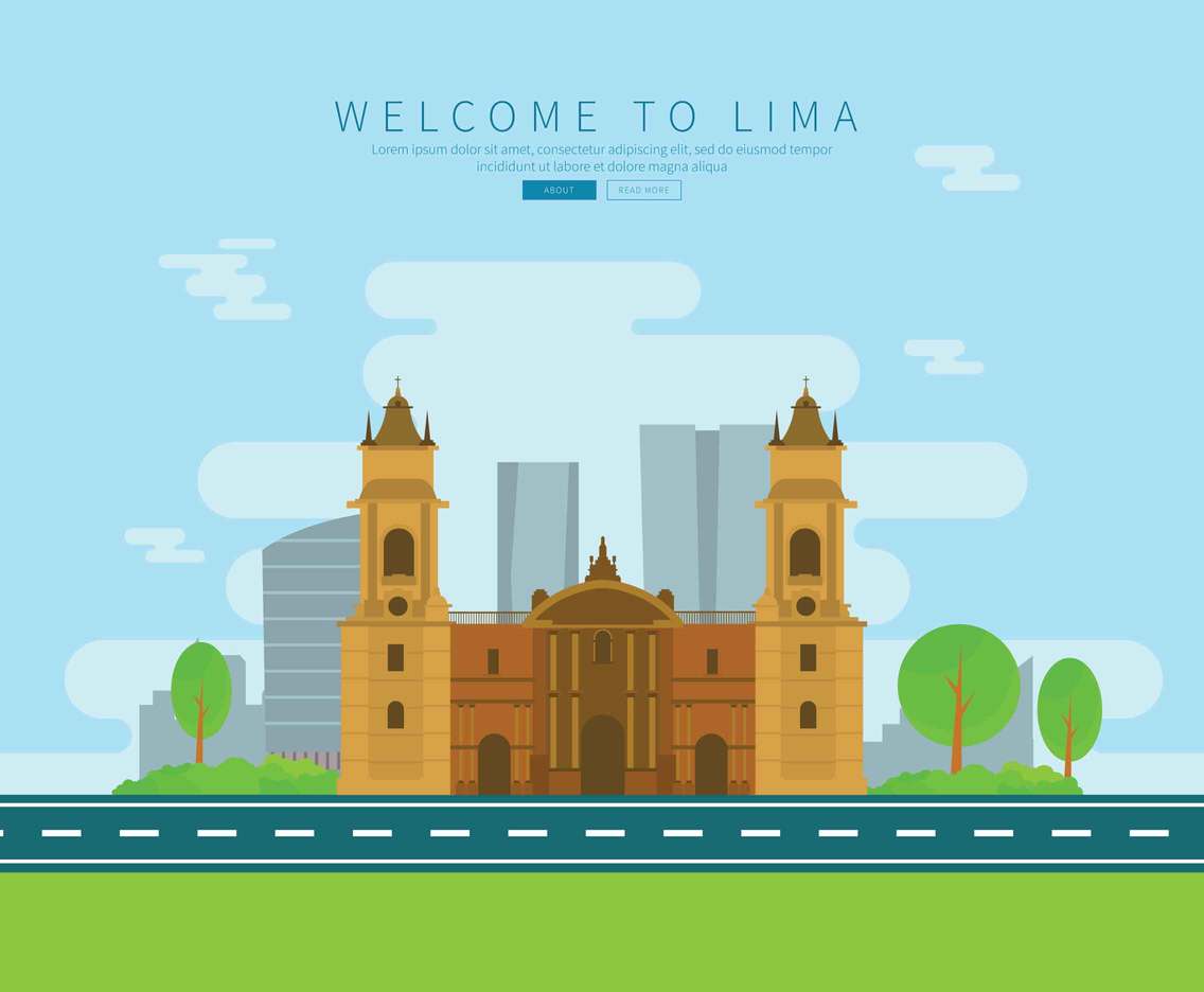 Lima skyline Illustration