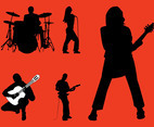 Rock Band Silhouettes Graphics