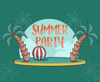 Cheerful Summer Party Vector