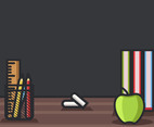 Education Background With Books Vector