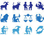 Zodiac Signs Silhouettes